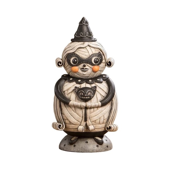 New Collectible Grinning Mumma Mia Spooks Jar by Johanna Parker Bethany Lowe - Picture 1 of 5